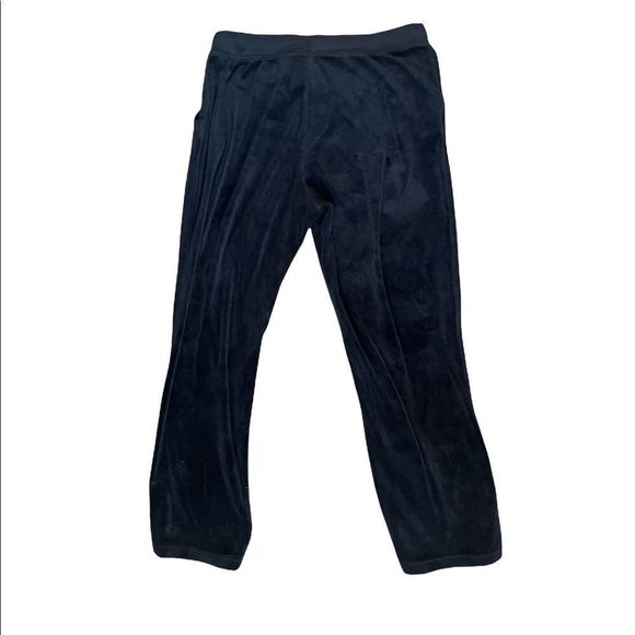 Gloria Vanderbilt Womens Large Black Velour Sweatpants - Picture 5 of 5